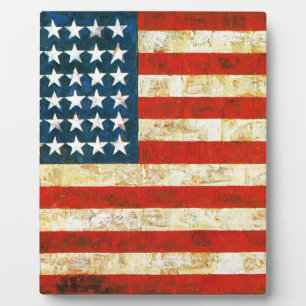 Placa Expositora Bandera Americana