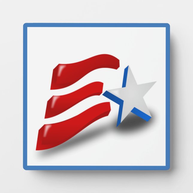 PLACA EXPOSITORA BANDERA AMERICANA (Frente)