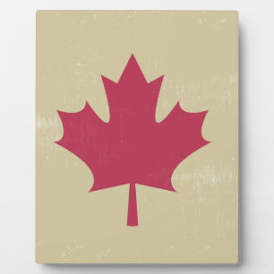 Placa Expositora bandera canadiana
