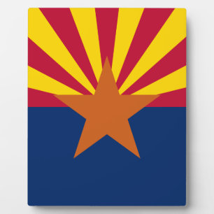Placa Expositora Bandera de Arizona, Estados Unidos El Estado Del C