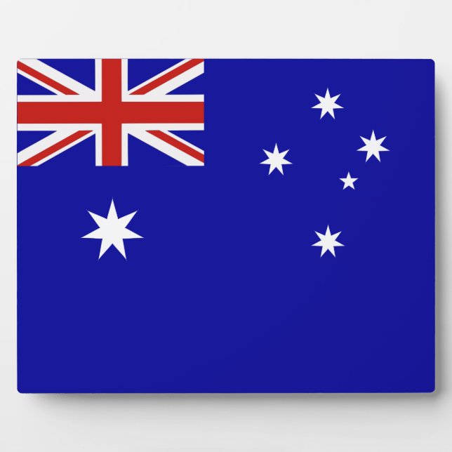 Placa Expositora Bandera de Australia (Frente)