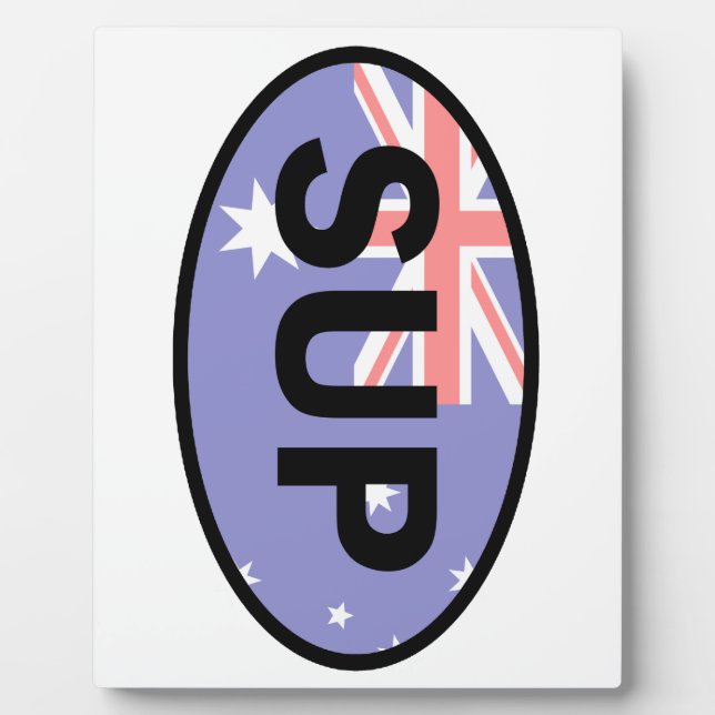 Placa Expositora Bandera de Australia de Standup Paddleboard (Frente)