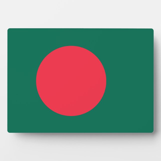 Placa Expositora Bandera de Bangladesh; Bangladesh; (Frente)