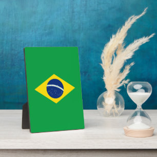 Placa Expositora Bandera de Brasil