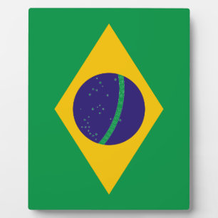 Placa Expositora Bandera de Brasil