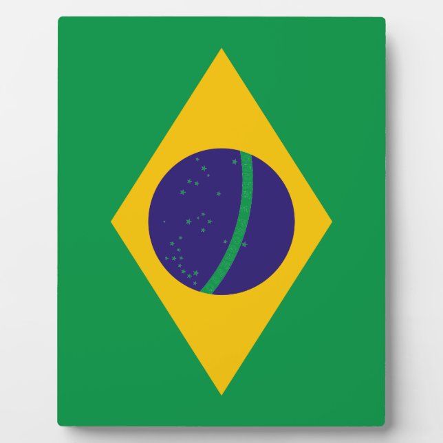 Placa Expositora Bandera de Brasil (Frente)