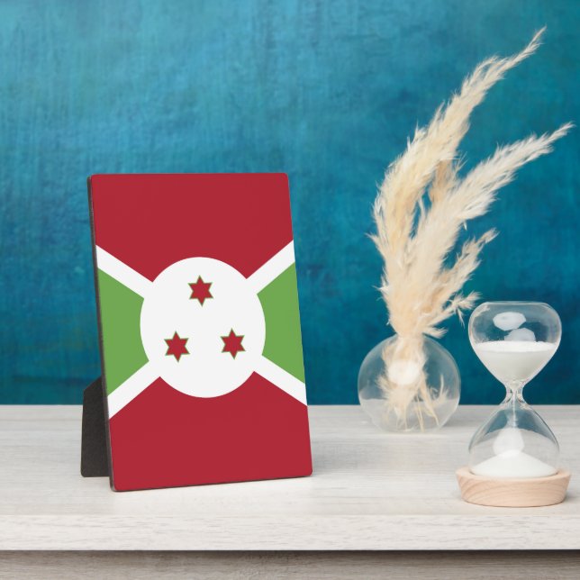 Placa Expositora Bandera de Burundi (Lado)