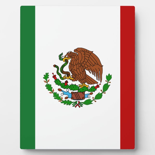 Placa Expositora Bandera de Cinco de Mayo en México (Frente)