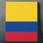 Placa Expositora Bandera de Colombia<br><div class="desc">Bandera de Colombia - Tricolor Nacional</div>