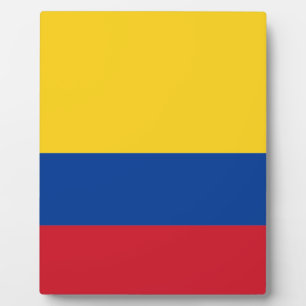 Placa Expositora Bandera de Colombia