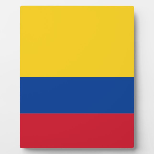 Placa Expositora Bandera de Colombia (Frente)