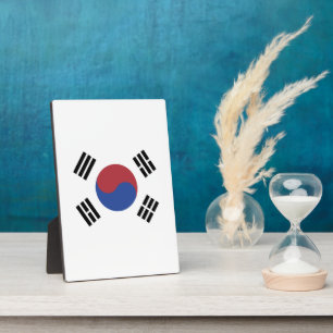 Placa Expositora Bandera de Corea del Sur