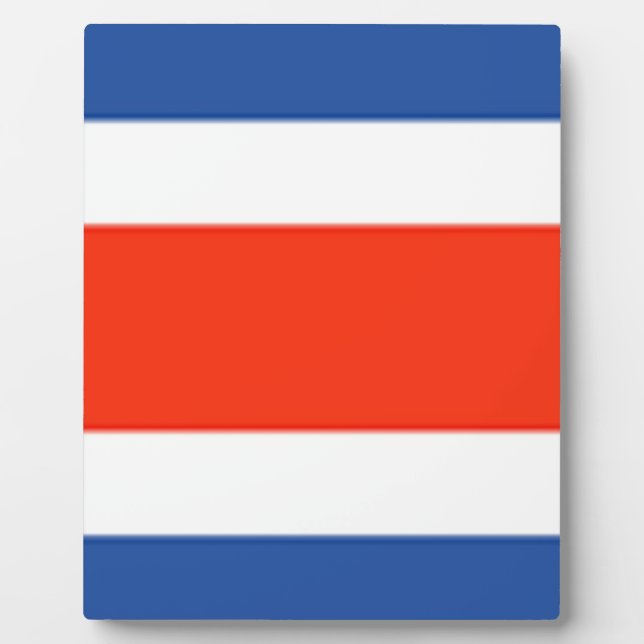 Placa Expositora Bandera de Costa Rica (Frente)