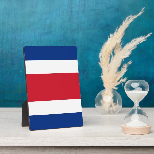 Placa Expositora Bandera de Costa Rica (Lado)
