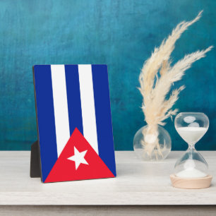 Placa Expositora Bandera de Cuba