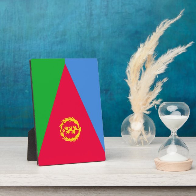 Placa Expositora Bandera de Eritrea (Lado)