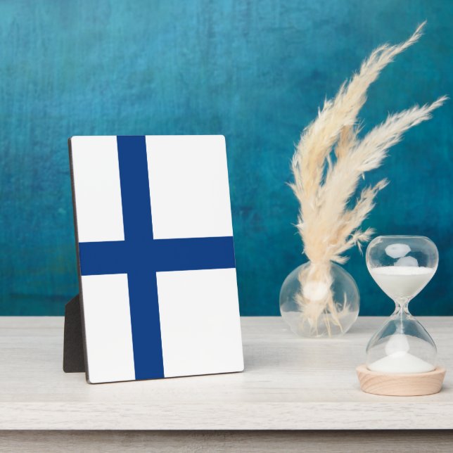 Placa Expositora Bandera de Finlandia (Lado)