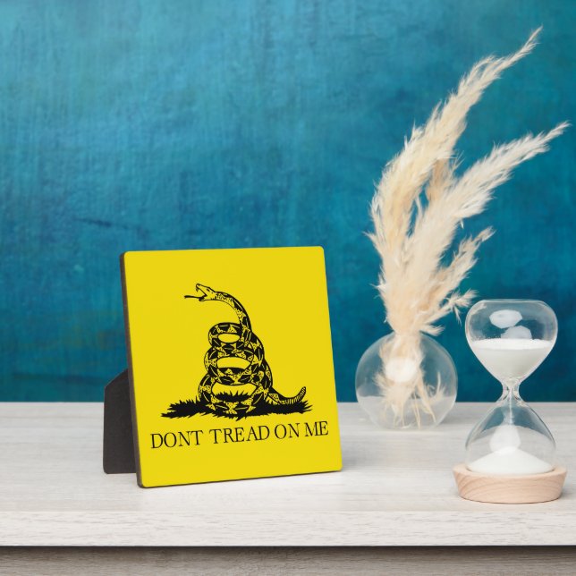 Placa Expositora Bandera de Gadsden Rattlesnake: Guerra Revoluciona (in situ)