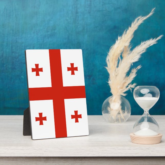 Placa Expositora Bandera de Georgia (Lado)