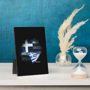Placa Expositora bandera de Grecia