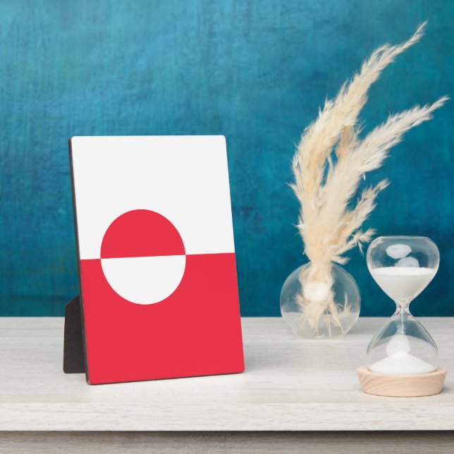 Placa Expositora Bandera de Groenlandia (Lado)