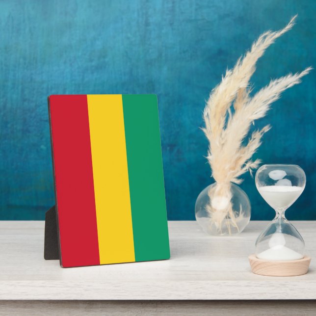 Placa Expositora Bandera de Guinea (Lado)
