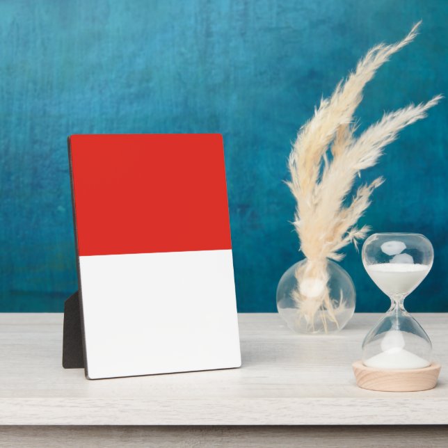 Placa Expositora Bandera de Indonesia (Lado)