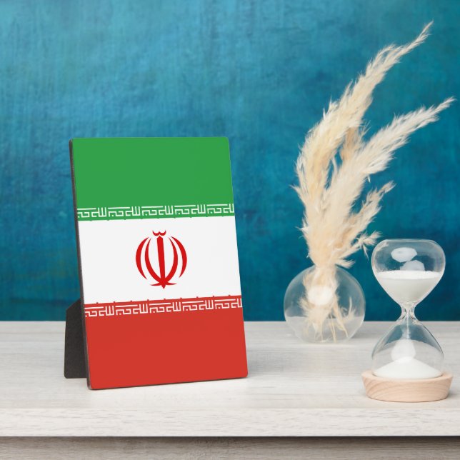 Placa Expositora Bandera de Irán (Lado)