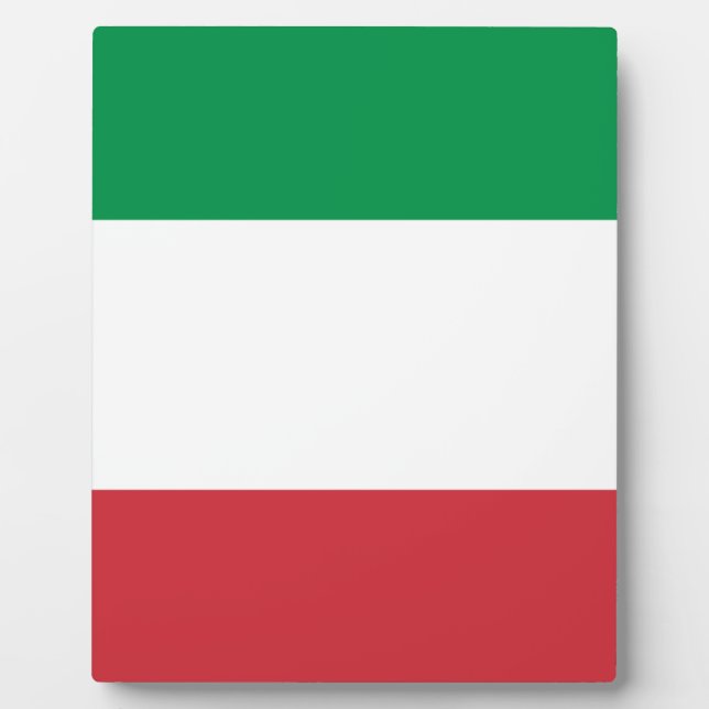 Placa Expositora Bandera de Italia (Frente)