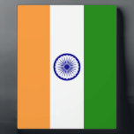 Placa Expositora Bandera de la India<br><div class="desc">Bandera nacional de la India.</div>