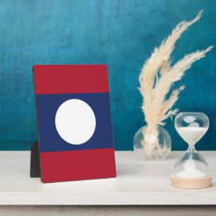 Placa Expositora Bandera de Laos