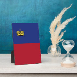 Placa Expositora Bandera de Liechtenstein