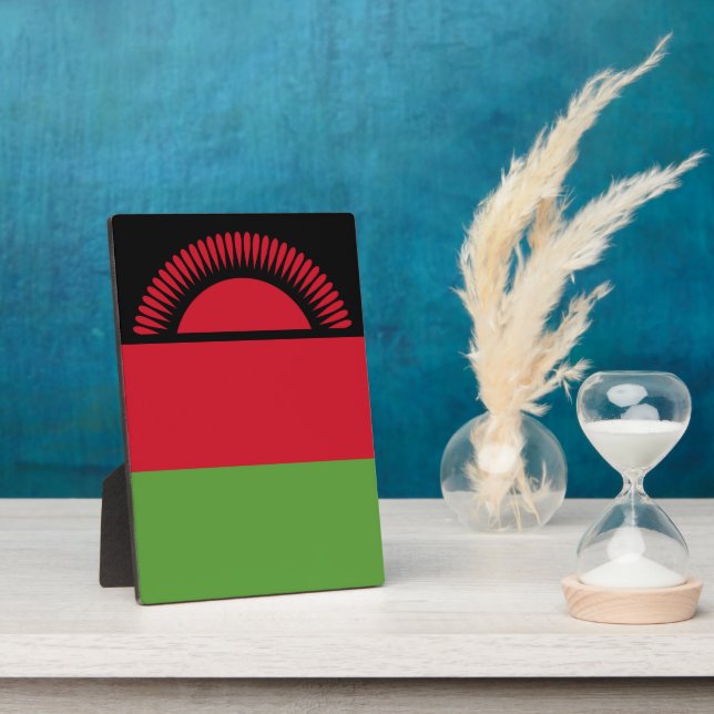 Placa Expositora Bandera de Malawi (Lado)