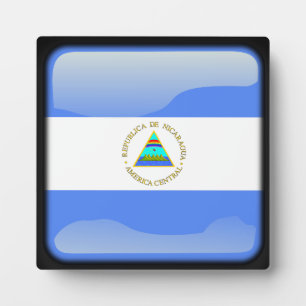 Placa Expositora Bandera de Nicaragua