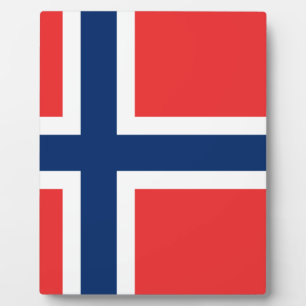 Placa Expositora Bandera de Noruega