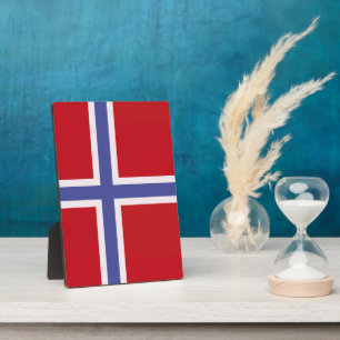 Placa Expositora Bandera de Noruega
