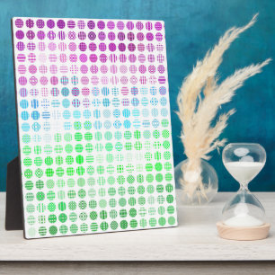 Placa Expositora Bandera de orgullo Toric abstracto boho ecléctico