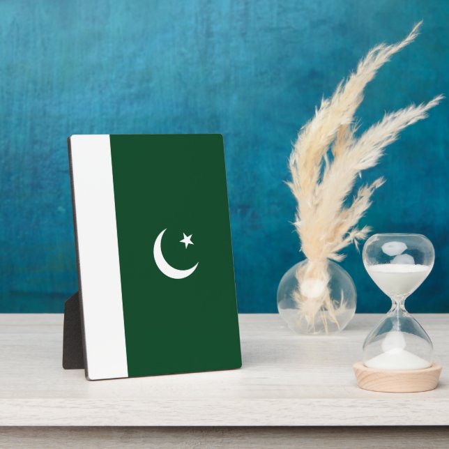 Placa Expositora Bandera de Pakistán (Lado)