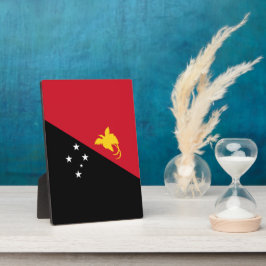 Placa Expositora Bandera de Papúa Nueva Guinea