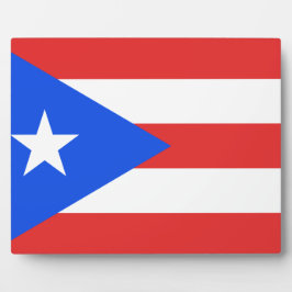 Placa Expositora Bandera de Puerto Rico