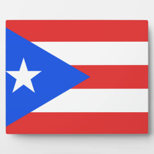 Placa Expositora Bandera de Puerto Rico