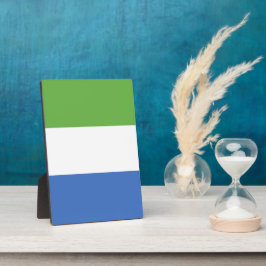 Placa Expositora Bandera de Sierra Leona