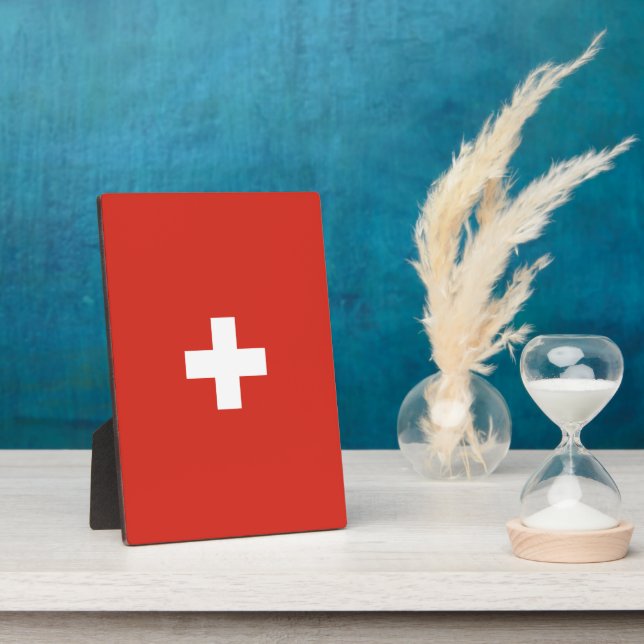 Placa Expositora Bandera de Suiza (Lado)