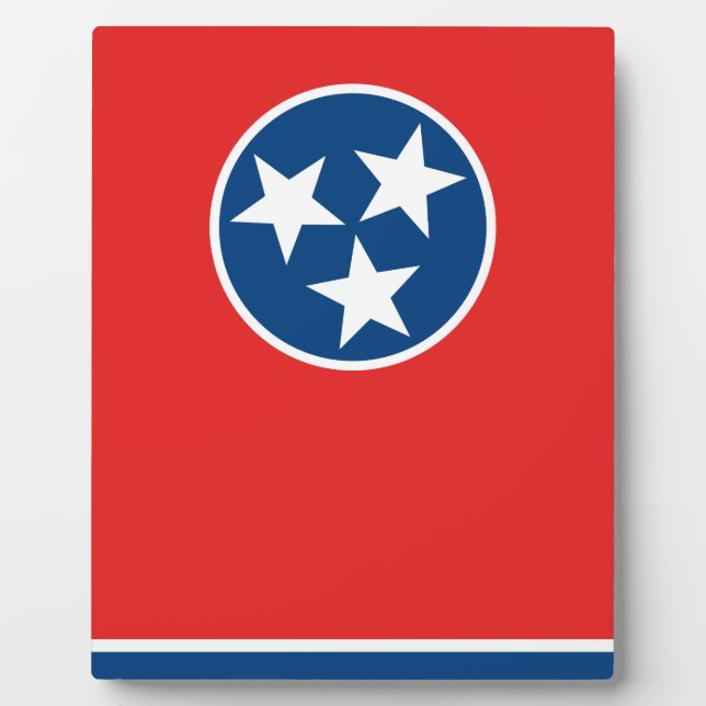 Placa Expositora Bandera de Tennessee (Frente)