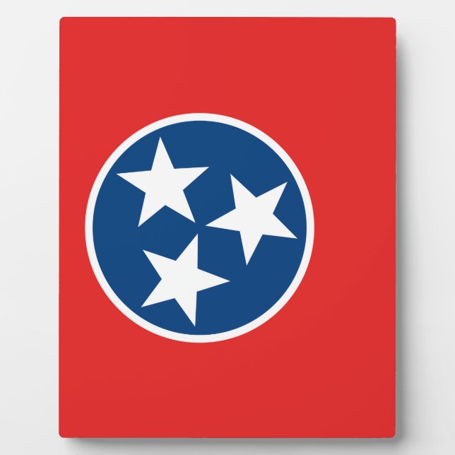 Placa Expositora Bandera de Tennessee (Frente)