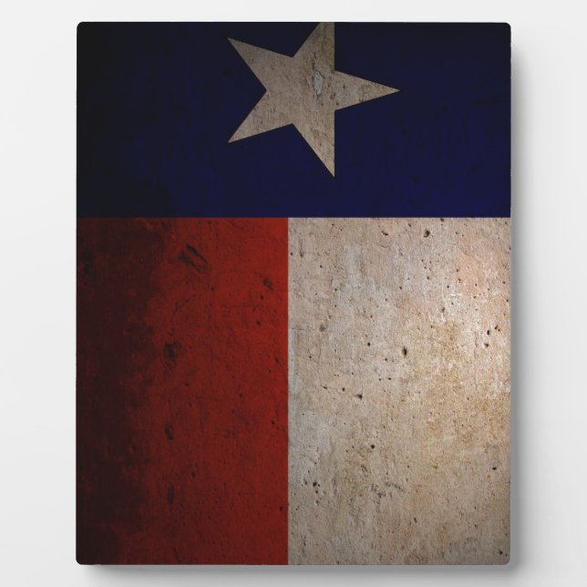 Placa Expositora Bandera de Texas (Frente)