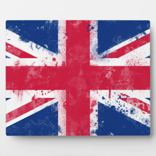Placa Expositora Bandera del Reino Unido o la bandera de la Unión
