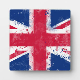 Placa Expositora Bandera del Reino Unido o la bandera de la Unión