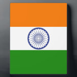 Placa Expositora Bandera india<br><div class="desc">¡Me gustan las banderas del mundo con todos los diseños y colores diferentes! Siéntase libre de personalizar para satisfacer sus necesidades. ¡Gracias por visitar y tener un día maravilloso!</div>