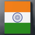 Placa Expositora Bandera india<br><div class="desc">¡Me gustan las banderas del mundo con todos los diseños y colores diferentes! Siéntase libre de personalizar para satisfacer sus necesidades. ¡Gracias por visitar y tener un día maravilloso!</div>